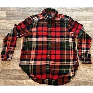 American Eagle Women's Large Ahh-mazingly Soft Boyfriend Fit Plaid Flannel Shirt